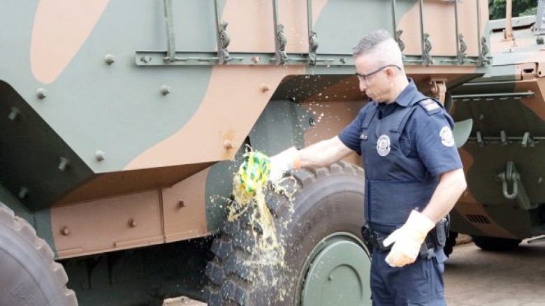 Nova Odessa ‘batiza’ Viatura Blindada do 28º Batalhão de Infantaria do Exército