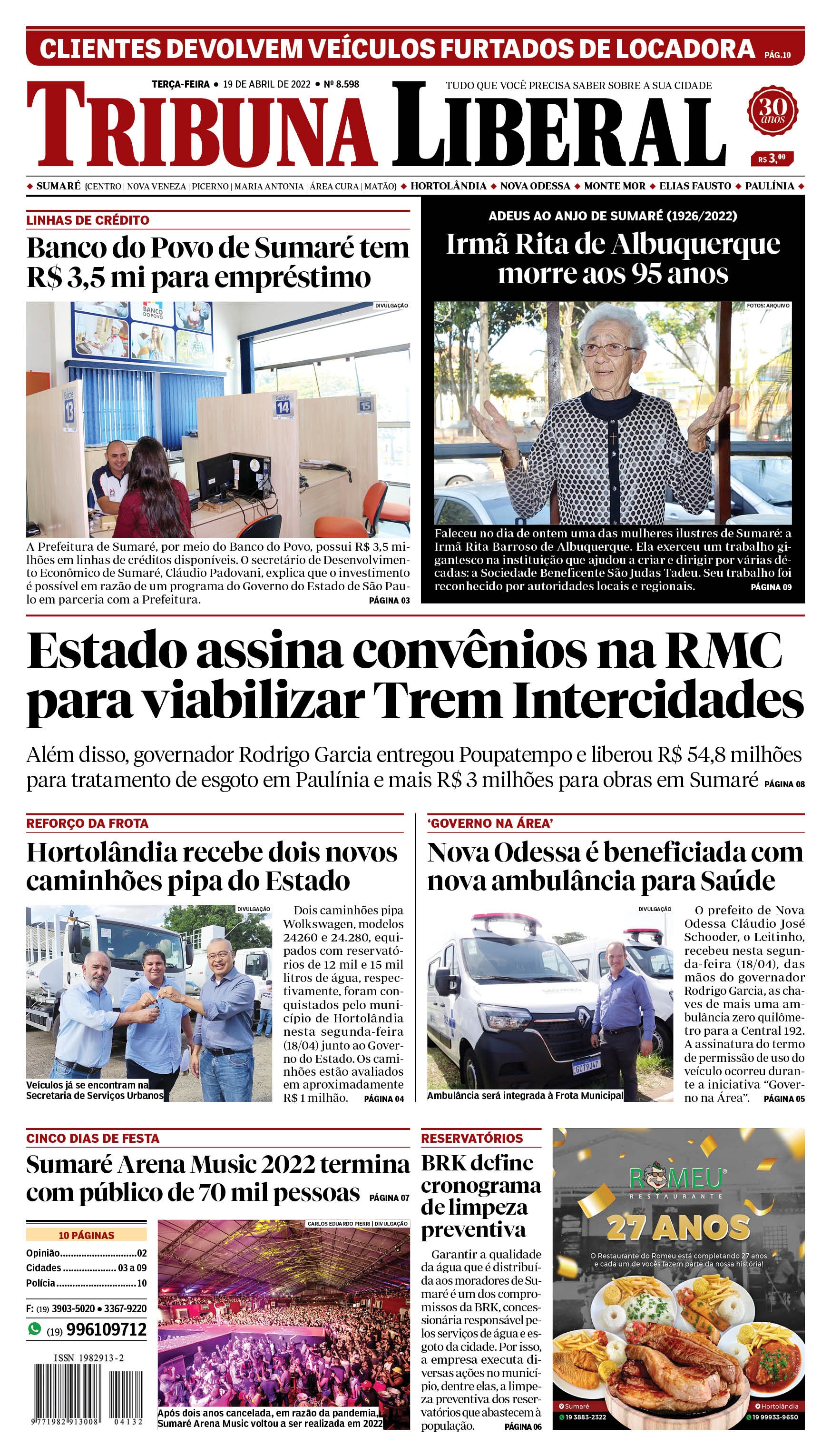 Edição impressa de 19-04-2022