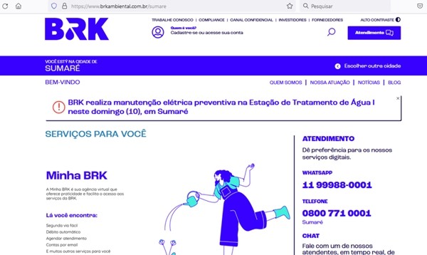 BRK agiliza solicitações com novas funcionalidades no atendimento digital