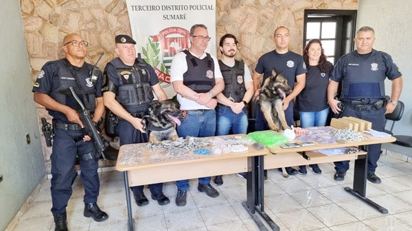 Polícia Civil e GCM apreendem 6,8 kg de entorpecentes em Sumaré