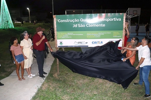 Brischi inaugura novo espaço esportivo no São Clemente, em Monte Mor