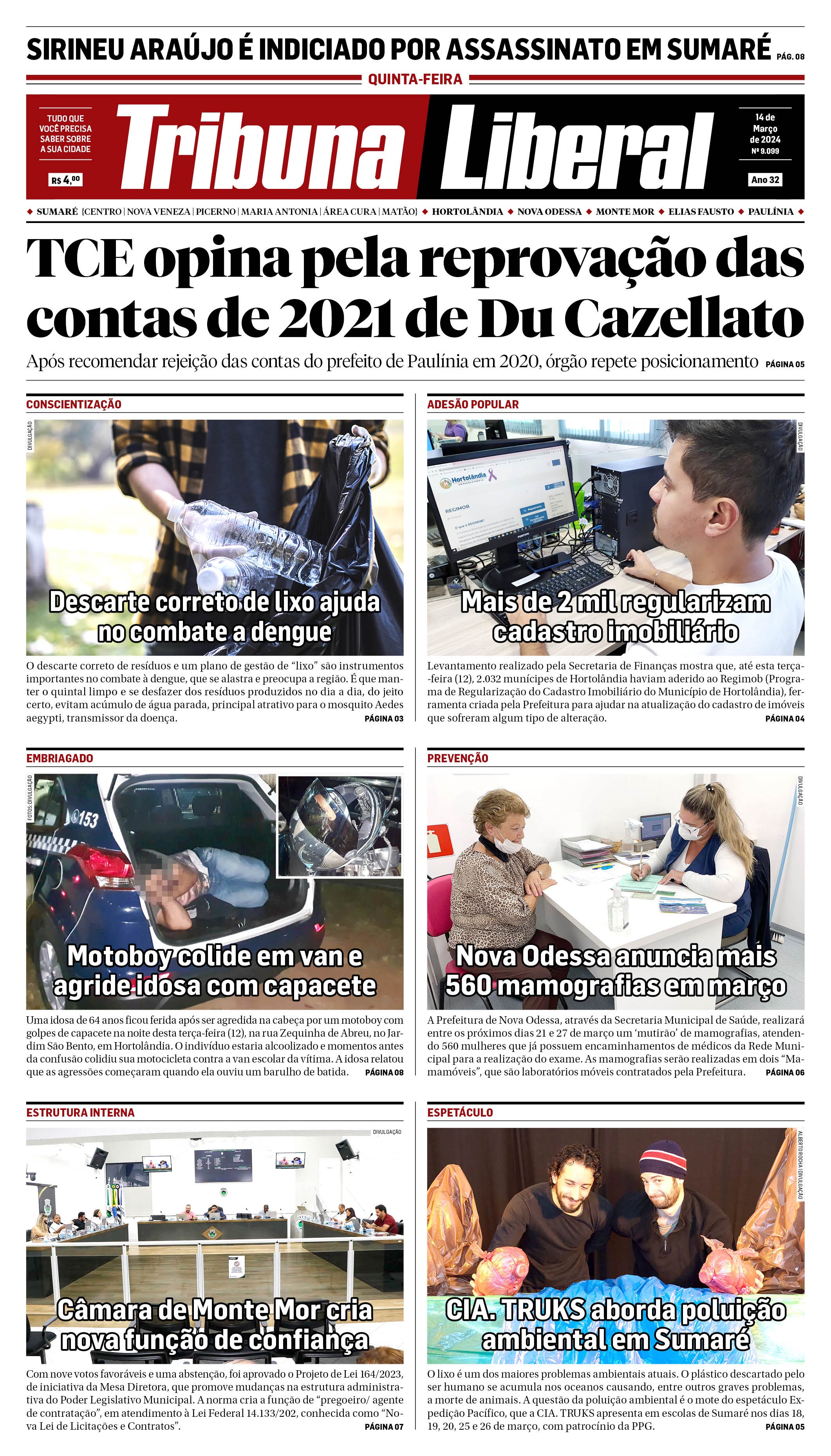 Edição de Quinta-Feira - 14-03-2024