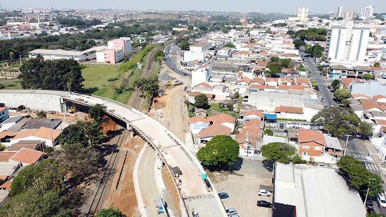 Obras de construção de viaduto do Jd. Primavera chegam à fase final