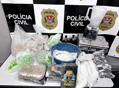 Dupla é presa com 12 mil quilos de cocaína, maconha e crack em Hortolândia