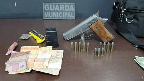 Guarda Municipal detém casal com arma de fogo artesanal em Hortolândia