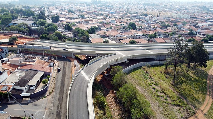 Obras de viaduto entre Hortolândia e Sumaré seguem em ritmo acelerado