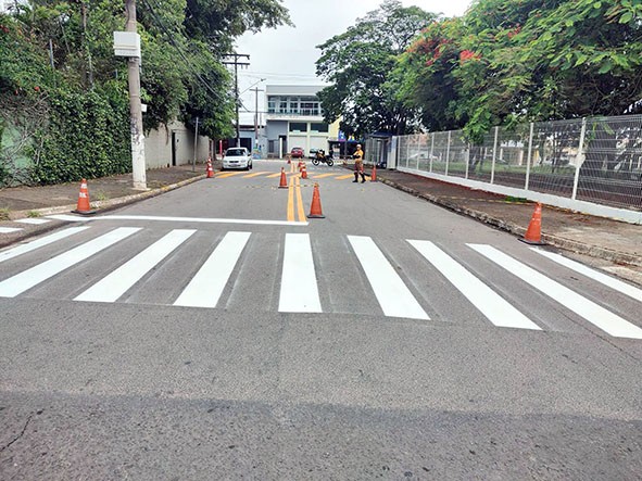 Hortolândia inicia 2025 contabilizando 20 mil metros de nova sinalização viária