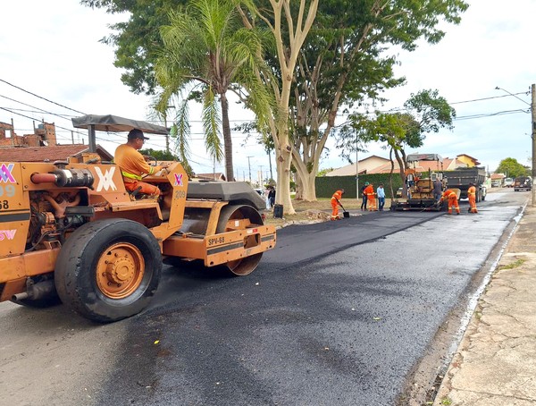 Programa Asfalto Novo começa pelo Parque Casarão, em Sumaré