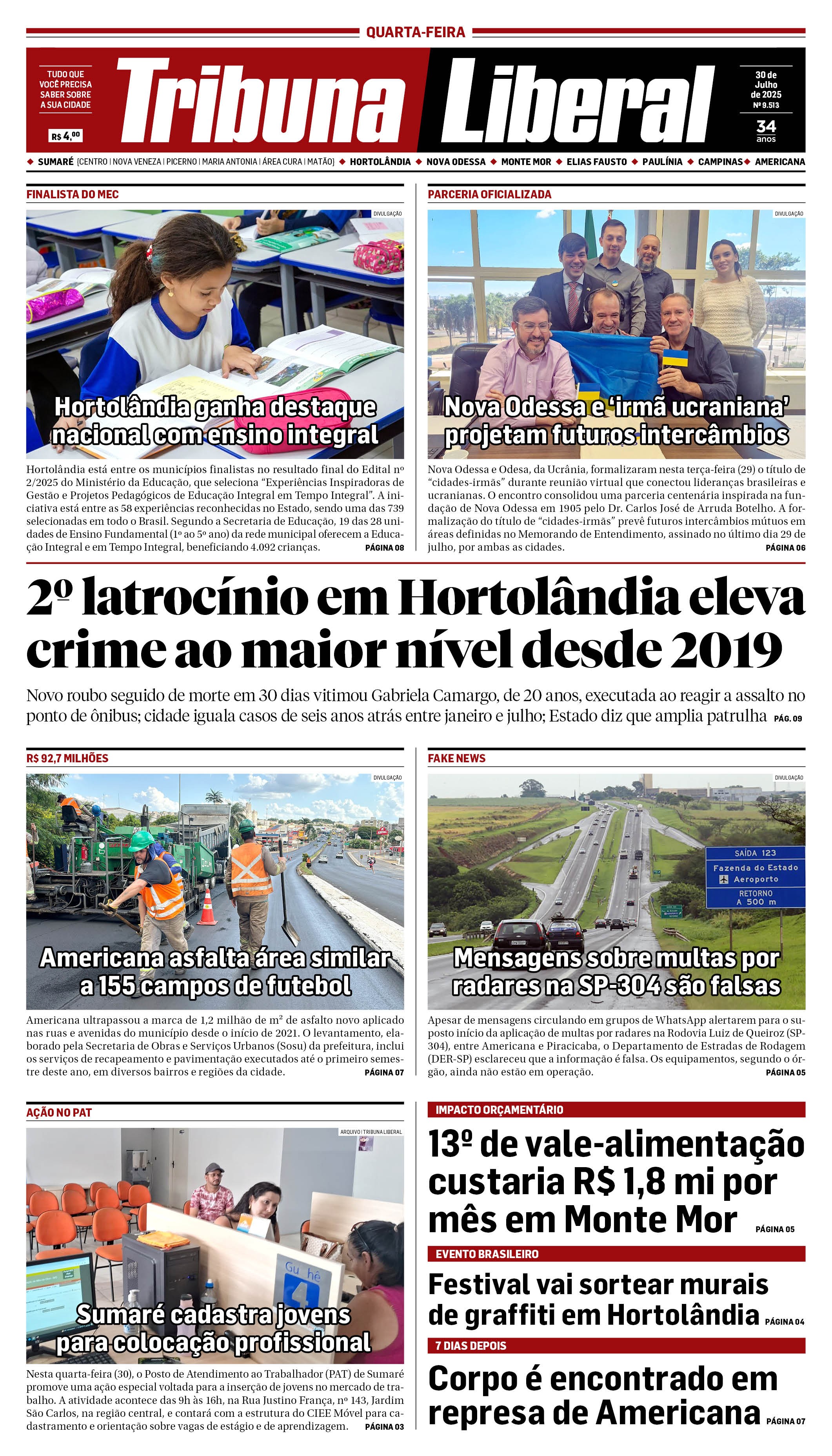 Edição de Quarta-Feira - 30-07-2025