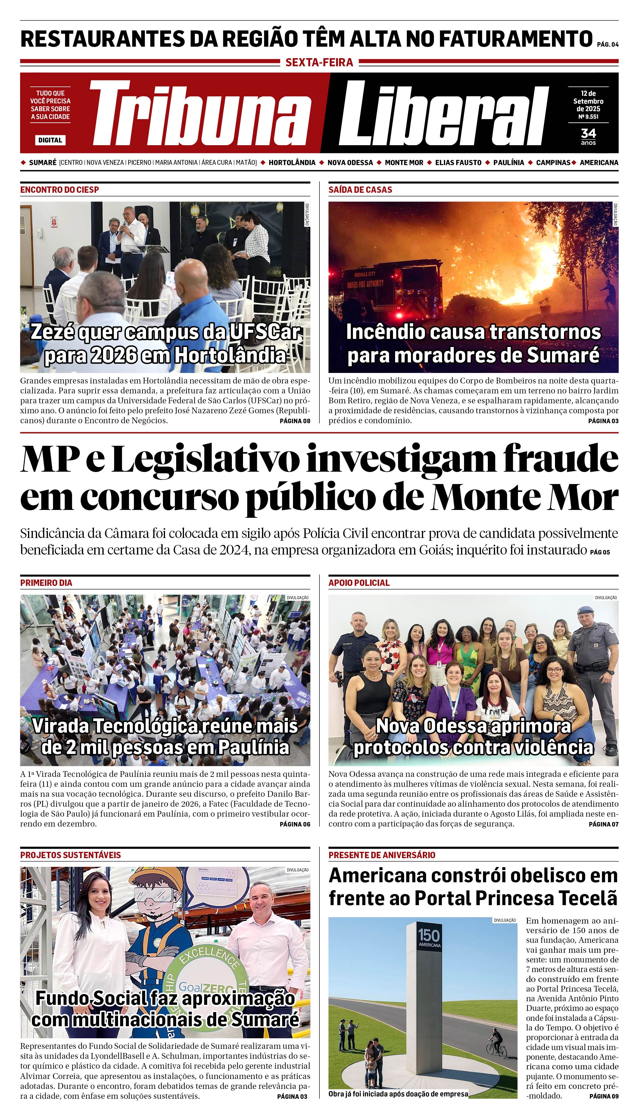 Edição de Sexta-Feira - 12-09-2025