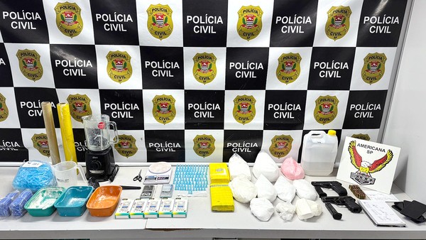 Polícia Civil apreende quase nove quilos de cocaína em operação no bairro Pacaembu, em Americana