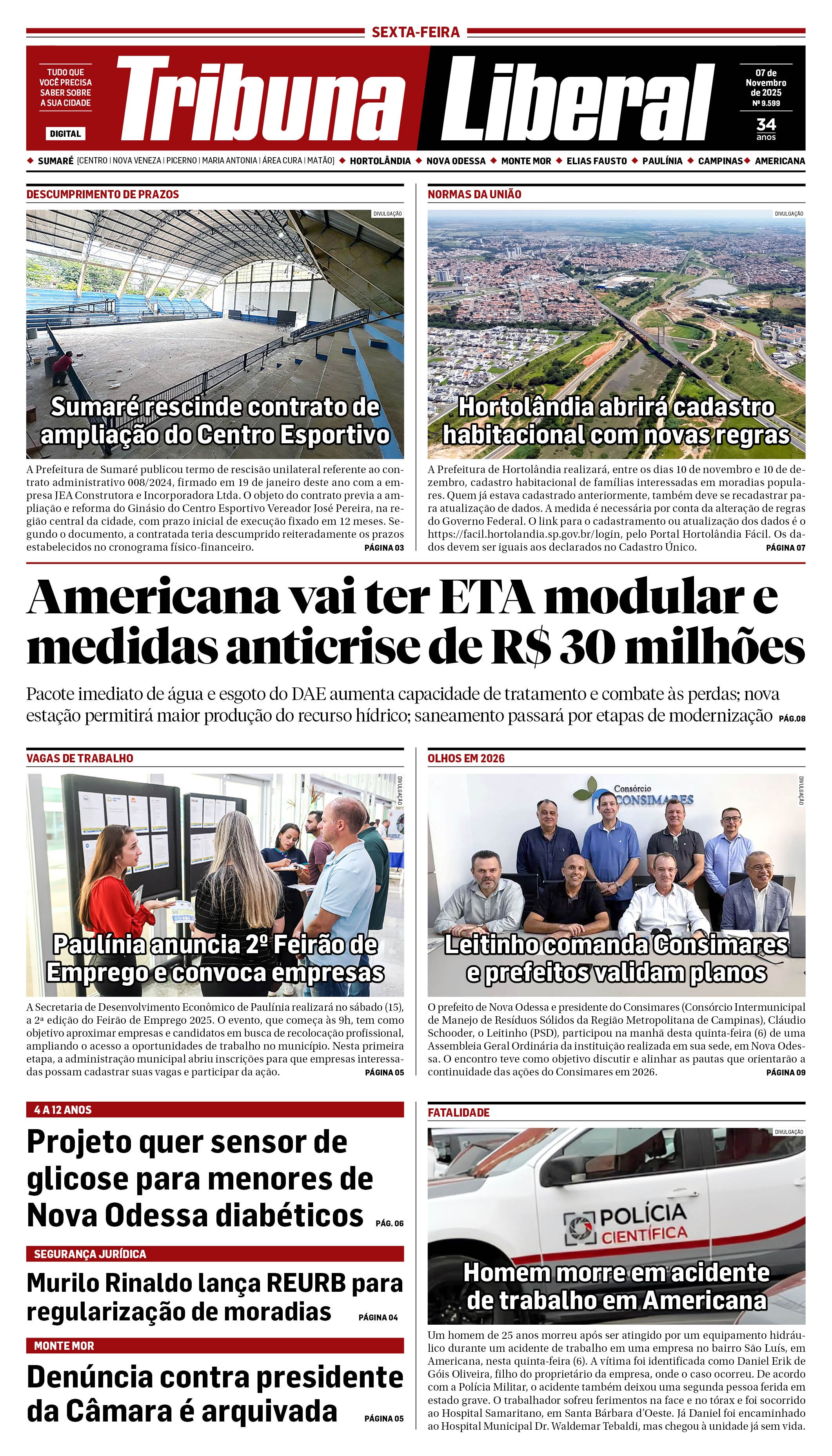 Edição de Sexta-Feira - 07-11-2025