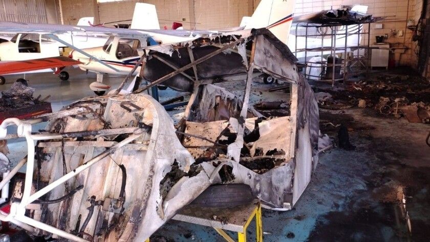 Incêndio destrói aeronave em área de manutenção do Aeroporto de Americana