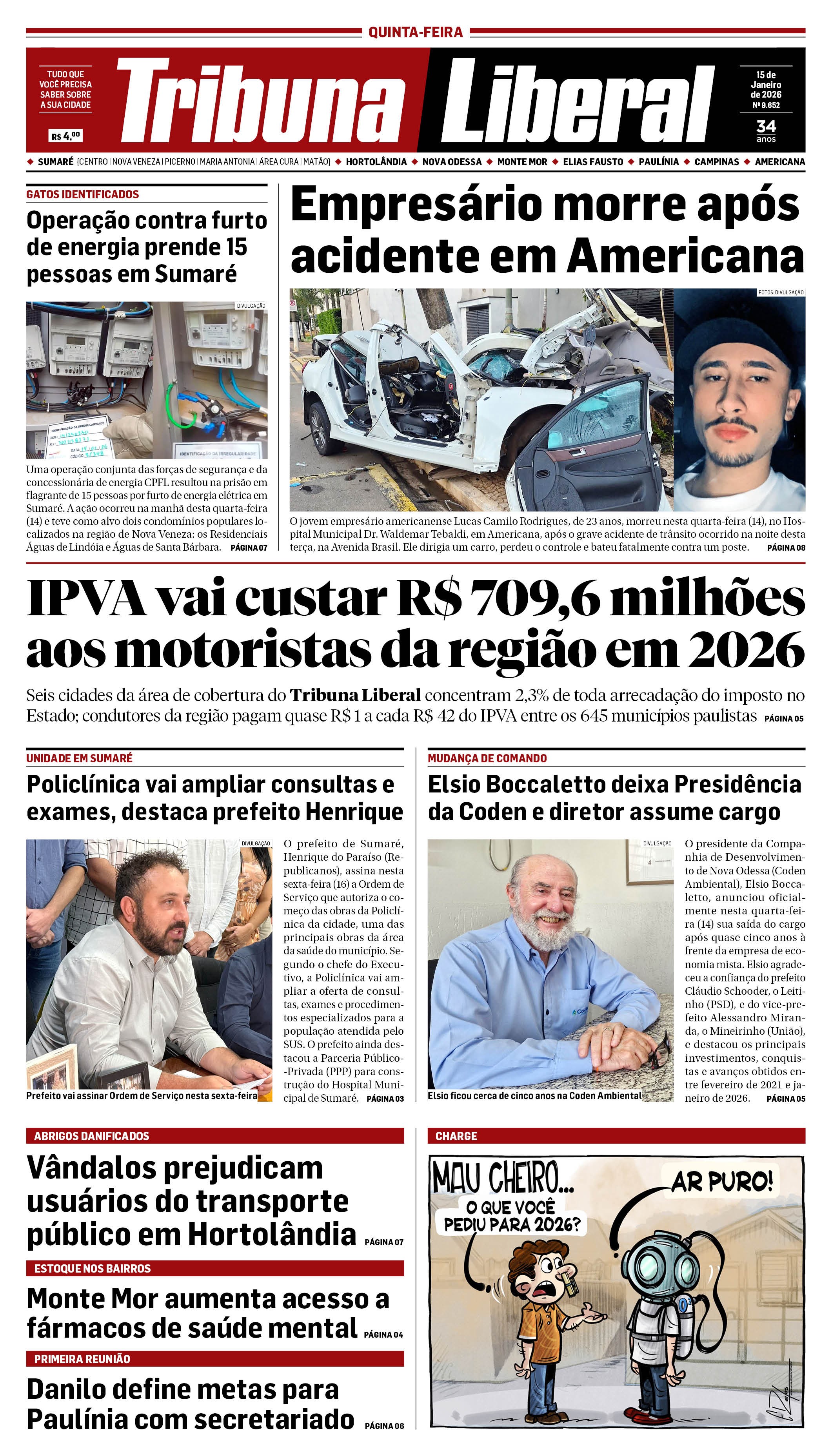 Edição de Quinta-Feira - 15-01-2026