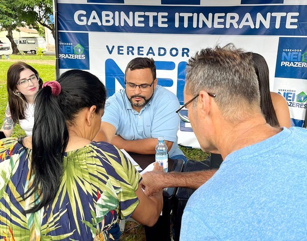 Nei Prazeres inicia projeto Gabinete Itinerante em Hortolândia