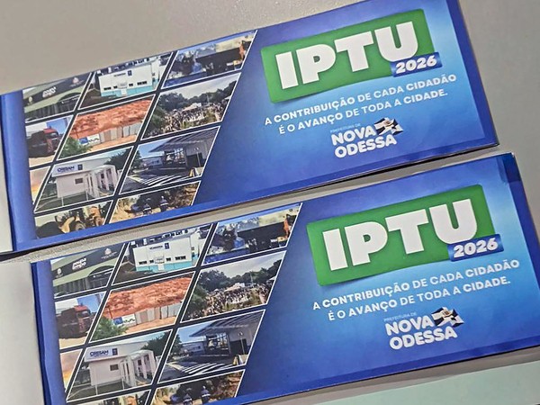 Distribuição de IPTU começa com opção de PIX em Nova Odessa