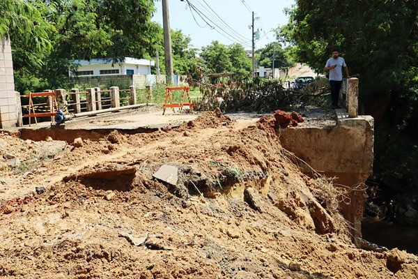 Obras para conserto de ponte são iniciadas em Monte Mor