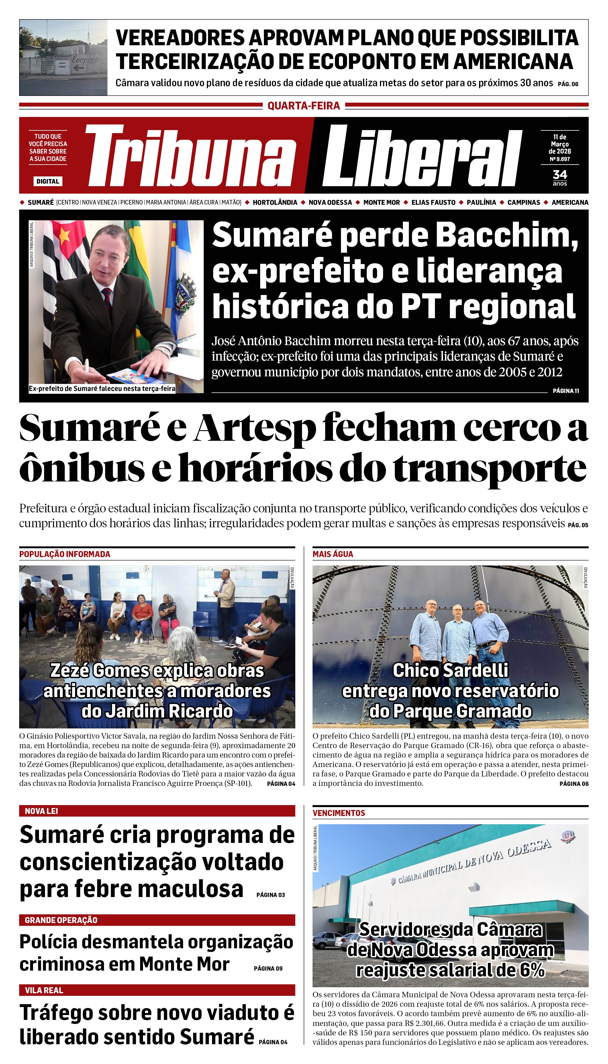 Edição de Quarta-Feira - 11-03-2026