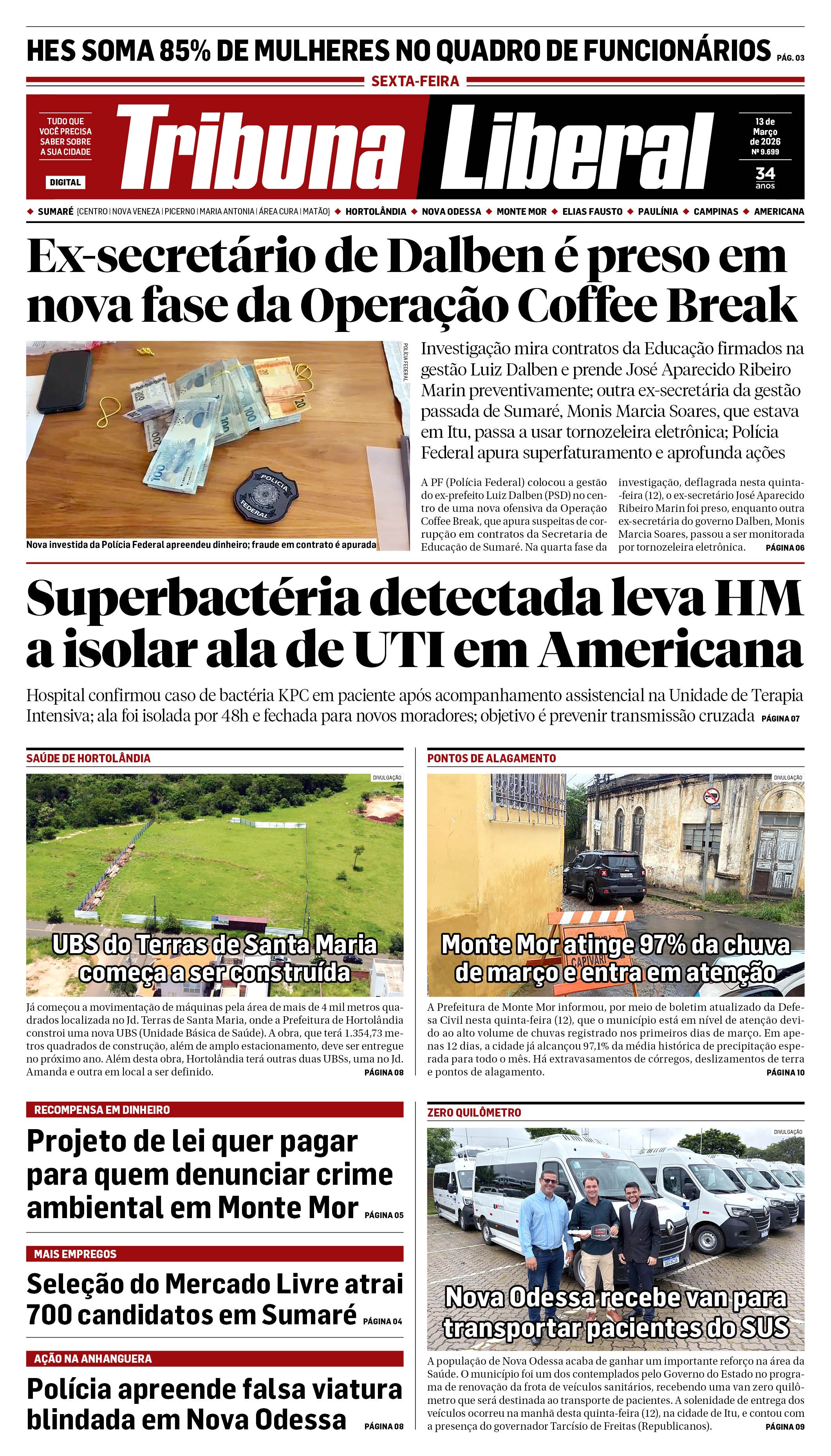 Edição de Sexta-Feira - 13-03-2026