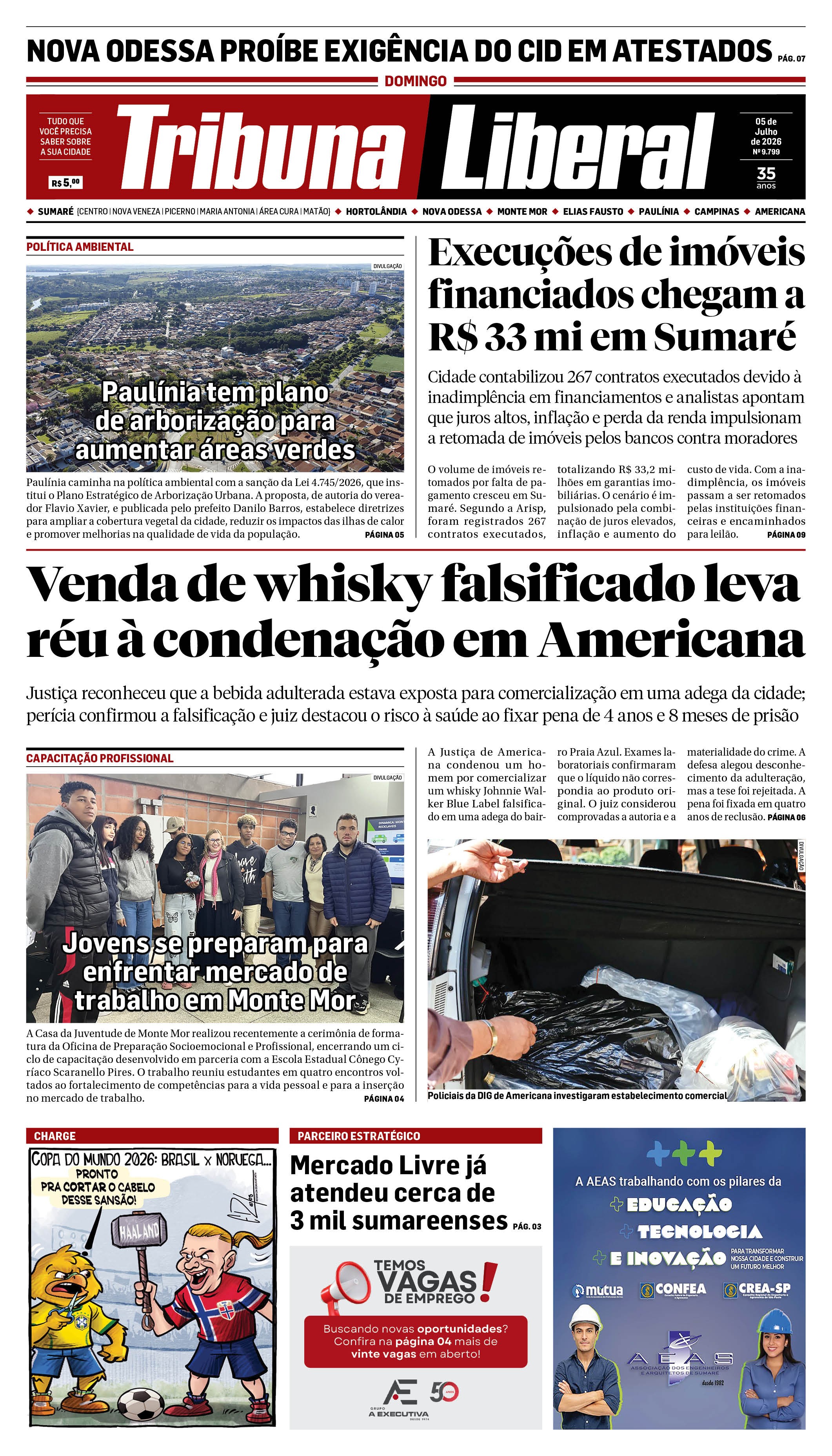 Edição de Domingo - 05-07-2026