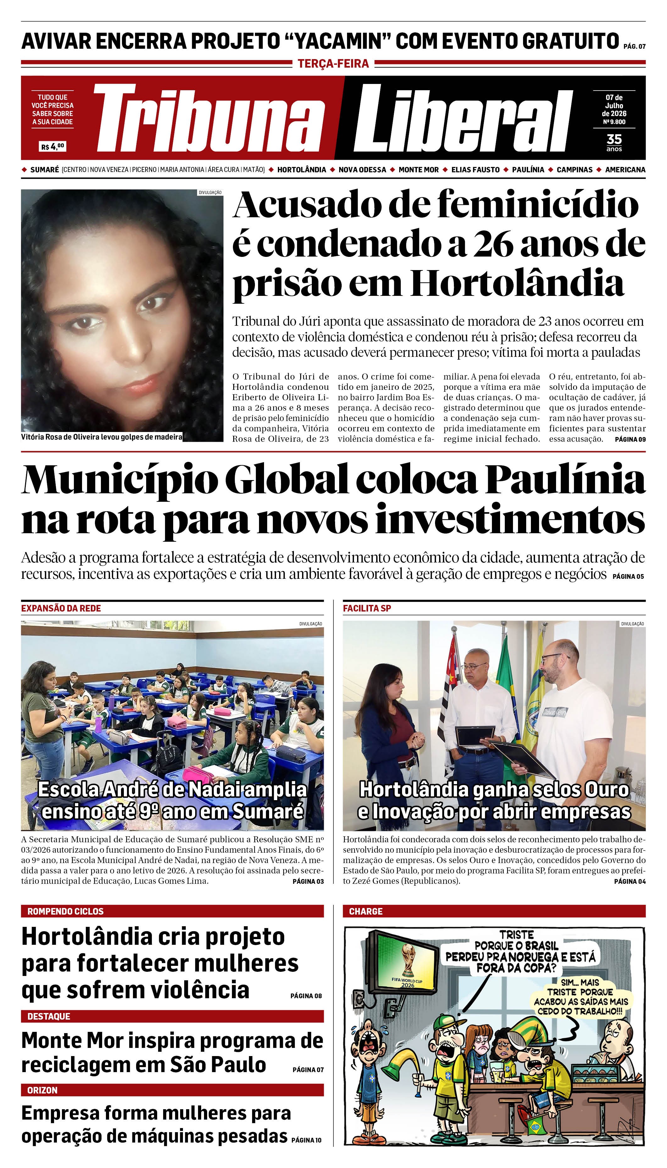 Edição de Terça-Feira - 07-07-2026