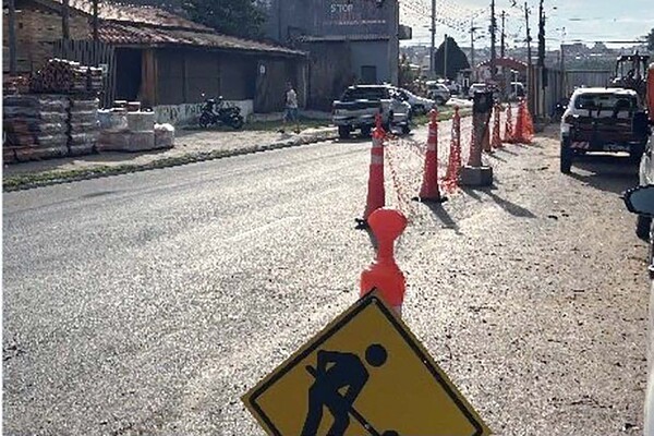 BRK realiza obra e interdita trecho da Av. Emílio Bosco, em Sumaré