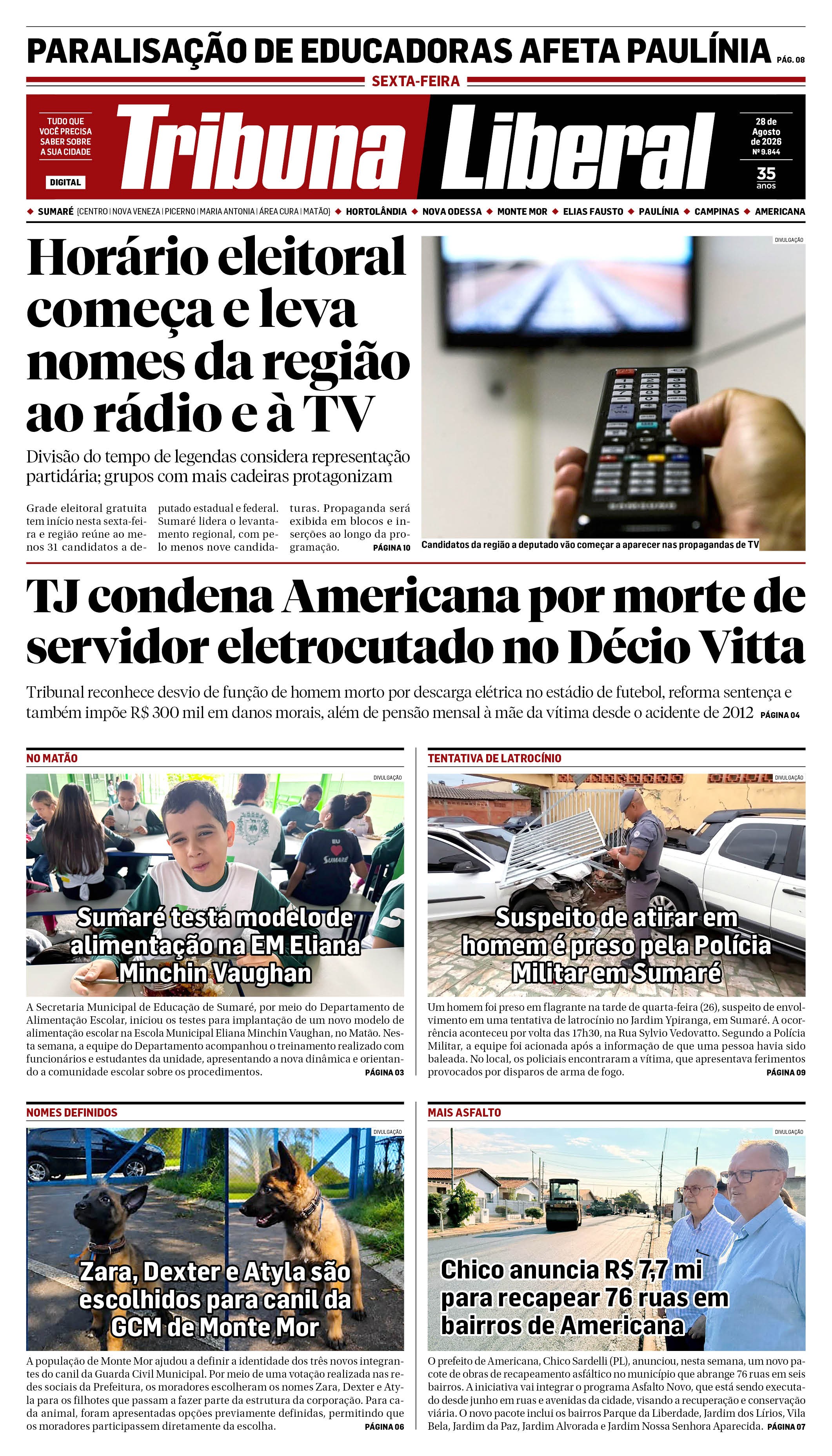 Edição de Sexta-Feira - 28-08-2026