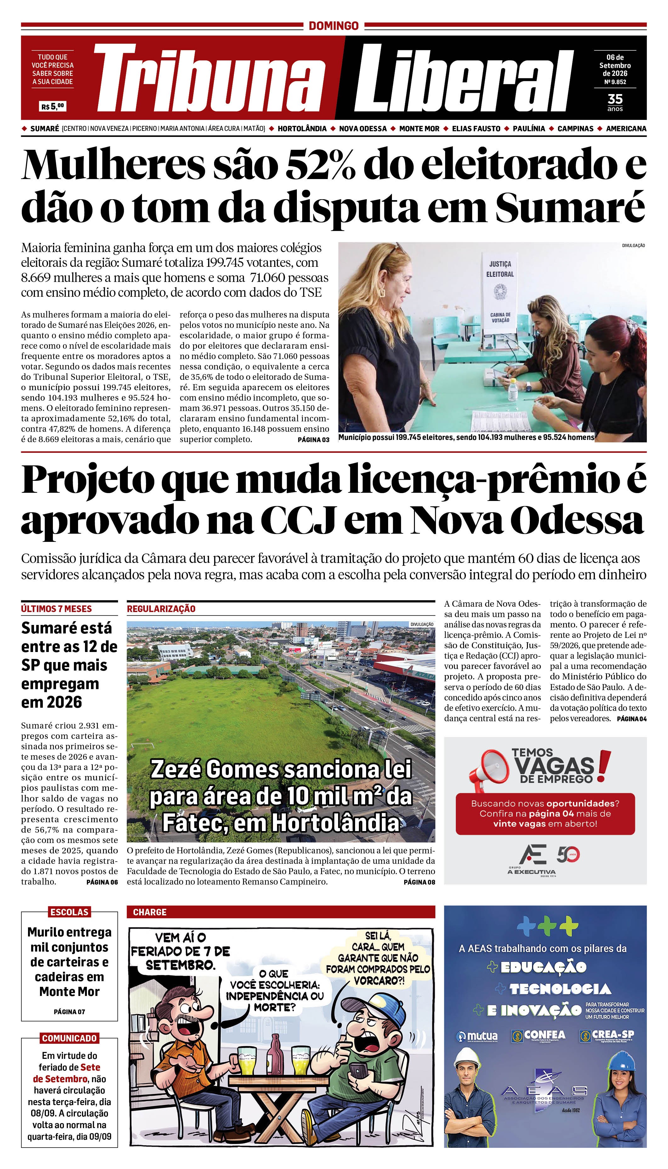 Edição de Domingo - 06-09-2026