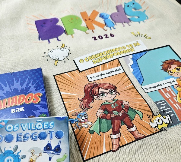 BRK celebra mês das crianças com atividade sobre tratamento de água